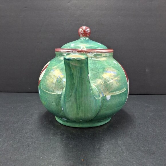 The Hudson's Bay Co. Christmas Street Hand Painted Teapot 8 cup Made in Thailand - Picture 2 of 16